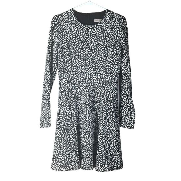 Mara Hoffman Strata Spotted Polka Dot Fit & Flare Black & White Dress Size L 📦 - Picture 10 of 10